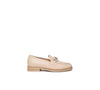 Nero Giardini E409620D - Mocasines de mujer de piel, lino, 39 EU