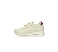 Nero Giardini E512907D Zapatillas de mujer de piel y material técnico, beige, 38 EU