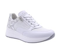 Nero Giardini E512930D Skipper Red Chic Blanco Zapatillas para Mujer de Piel de Cuña Alta, Color blanco., 39