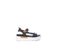 Nero Giardini E513691D Sandalias Mujer De Tejido Y Piel - Azul 39 EU