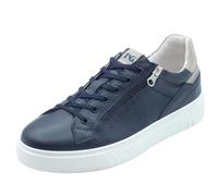 Nero Giardini E601130U Dollar Azul Zapatillas deportivas para hombre de piel azul con cremallera, turquesa, 41 EU