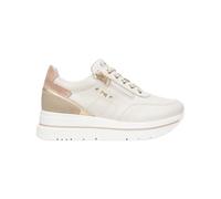 Nero Giardini E615203D Sneakers Mujer De Piel Y Ante - Marfil 38 EU