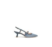 Nero Giardini E615471D - Slingback para mujer de piel y tela, 203, 39