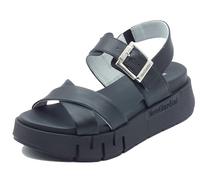 Nero Giardini E617063D - Sandalias de mujer de piel, Negro , 39 EU