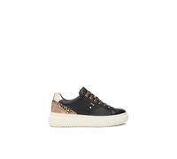 Nero Giardini I514160D - Zapatillas de mujer de piel, gamuza y material técnico, Negro , 37 EU