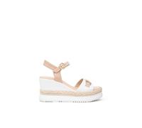 Nero Giardini E513552D Sandalias Mujer, Blanco, 36