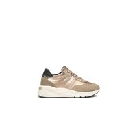 Nero Giardini Zapatillas Mujer I514066D De Terciopelo, Piel Lisa Y Material Técnico, beige, 38 EU