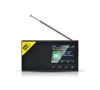 (Nero) Radio digital portátil compatible con Bluetooth 5.0 Ricevitore estéreo DAB/FM para la casa da