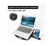 (Nero rotante) Soporte de sollevamento para computadora portátil Soporte de escritura para ufficio rotante