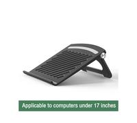 (Nero) Soporte para laptop da tavolo regolabile, ergonómico y pieghevole para tablet