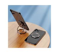 (NERO) Supporto ad anello per telefono, supporto per dito, impugnatura girevole a 360, supporto per