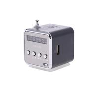 (Nero) TD-V26 Mini Radio FM Altoparlantes portátiles con Ricevitore Soporte Scheda TF Micro USB
