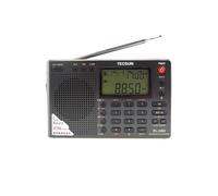 (Nero) Tecsun PL 380 DSP Radio profesional FM/LW/SW/MW Digital portátil a banda interna estéreo Buona