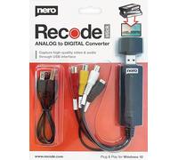 Nero Video Grabber | Digitalizar cintas de video | VHS a USB | DVD a PC | Tarjeta de captura digital | S-VHS | Hi8 | Super 8 | Windows 11/10 | MacOS