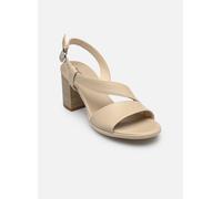 Nero Giardini Sandalias de mujer E510440D piel y lino 37 EU beige