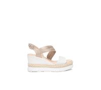 Nerogiardini - Sandalia de cuña de rafia - Shoes - Mujer - Blanco - 35 EU -