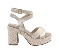 Nerogiardini - Sandalia de Tacón Alto Rasquin - Shoes - Mujer - Amarillo - 36 EU -