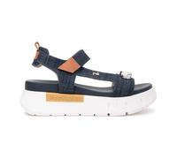 Nerogiardini - Sandalias de Denim Plataforma Correa de Tobillo - Shoes - Mujer - Azul - 38 EU -