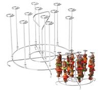 Neroyaner Soporte para brochetas de Acero Inoxidable 304 para freidora de Aire Vertical, 7,2 x 5,1 Pulgadas, fácil de Limpiar, para Barbacoa, para el hogar, 6 Cuartos de galón, Suministros para ollas