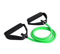 Nerplro - Banda elástica de resistencia con empuñaduras, tubo elástico de resistencia, tensor de musculación, equipamiento de fitness, NERPLROSO03380302_GN5531, verde, 120cm / 47.2inch