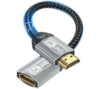 Nersligek Cable Alargador HDMI, Cable Prolongador Extensión HDMI Macho a Hembra 8K, Alta Velocidad UHD HDR eARC Compatible con TV Stick, Roku, Blu-Ray, Xbox, PS5, PS4, HDTV-0,5M