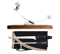 Nerthus FIH 1212 set jamonero basculante cabezal giratorio cuchillo jamonero afilador y funda para cortar jamón