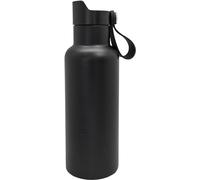 NERTHUS FIH 1266 Botella Deportiva CLICK & DRINK! de Doble Pared de 500 ml con Tapón de Clic, Hidratación y Estilo en un Diseño Premium Negra