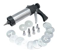NERTHUS FIH 1370 Churrera Tipo Pistola con Múltiples Boquillas - Diferentes Formas y Terminaciones, Ideal para Hacer Churros Caseros Fácilmente