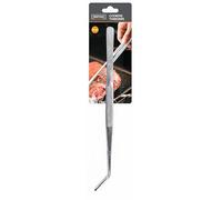 Nerthus FIH 1474 pinza curva acero inoxidable cocina precisión emplatar y servir