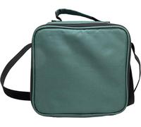 NERTHUS FIH 1492 Fiambrera térmica negra, bolsa porta alimentos, interior aislante, fácil de limpiar, con asa y correa ajustable, ideal para trabajo y oficina
