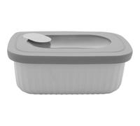 NERTHUS FIH 1547 - Recipiente Hermético con Válvula | Tupper Apto Microondas, Lavavajillas y Congelador | Plástico Libre de BPA | Conservación de Alimentos Frescos | Apilable