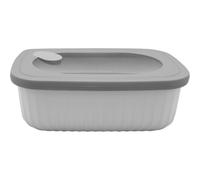 NERTHUS FIH 1549 - Recipiente Hermético con Válvula | Tupper Apto Microondas, Lavavajillas y Congelador | Plástico Libre de BPA | Conservación de Alimentos Frescos | Apilable