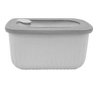 NERTHUS FIH 1550 - Recipiente Hermético con Válvula | Tupper Apto Microondas, Lavavajillas y Congelador | Plástico Libre de BPA | Conservación de Alimentos Frescos | Apilable