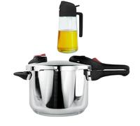 Nerthus FIH 1663 set olla presión con spray aceite 2 en 1 cocina dosificación precisa sin exceso aceite