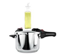 Nerthus FIH 1666 set olla presión con aceitera cristal antigoteo 500 ml cocina control aceite sin derrames