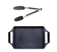 NERTHUS FIH 1667 plancha cocina con pinzas inducción gas vitro cocinar carne verduras fácil manejo