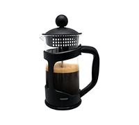 Nerthus FIH 319 Cafetera Francesa de Émbolo, PP/Vidrio de Borosilicato/SS, Negro, 350 ml
