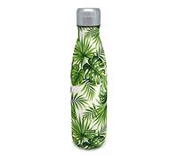 NERTHUS FIH 510 Termo Doble Pared para frios y Calientes Diseño Palmeras de Acero Inoxidable 500 ml Libre de BPA, 18/8, Palma, 0.5 Liters