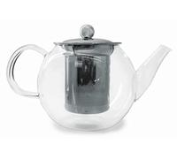 NERTHUS FIH 564 Tetera de cistal Transparente Resistente al Calor con infusor de Acero Inoxidable, Vidrio