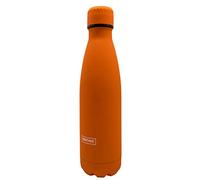 Nerthus FIH 606 Termo Doble Pared para frios y Calientes Diseño Naranja de Acero Inoxidable 500 ml Libre de BPA, Tapon Hermético, 18/8