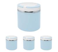 NERTHUS FIH 753 - Recipiente para solidos azul pastel para niños de 700 ml de capacidad (Paquete de 4)