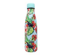 Nerthus FIH 757 Botella Termo Doble Pared diseño Color, Acero Inoxidable, Libre de BPA, 18/8, Pitufos Rosa, 500ml