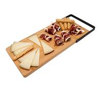 Nerthus FIH 804 Tabla bambú Corte y Servicio con asa metálica Ideal para Aperitivos quesos y presentación