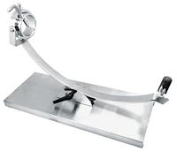 Nerthus FIJ 1233 jamonero basculante con cabezal giratorio de acero inoxidable soporte para cortar jamón y paleta