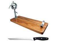 Nerthus FIJ 954 set jamonero giratorio con cabezal telescópico y cuchillo jamonero para cortar jamón y paleta