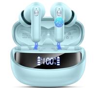 Nerunsa Auriculares Bluetooth 2026, auriculares inalámbricos Bluetooth 5.4 HiFi estéreo, 50 horas de tiempo de reproducción, auriculares in-ear con micrófonos de cancelación de ruido ENC, auriculares