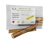 Nervio de Toro para Perros, Long. Aprox 15 cm - Pack 2 unds | Snack Natural Deshidratado, Apto para Dieta Barf
