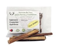 Nervio de Toro para Perros, Long. Aprox 15 cm - Pack 5 unds | Snack Natural Deshidratado, Apto para Dieta Barf