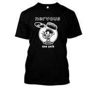 Nervous New York City House Hip Hop Dance Music T-Shirt Mens Black Tees Unisex Shirt 3XL
