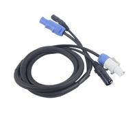 Nerzalie Cable Powercon Combinación de Enchufe Powercon y Línea de Señal XLR para Tránsito de Señal de Conexión de Alimentación de Luz (A)